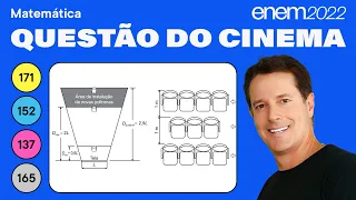 🔵 Questão do cinema: ENEM 2022 Matemática -  Fundamentos de Geometria Plana