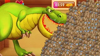 T-REX DINOSAUR vs 9999 Baby Buddy Borned | Kick The Buddy