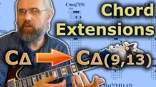 Chord Extensions - How To Add Extensions to Jazz Chords