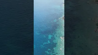 Santorini Caldera View drone video no sound!