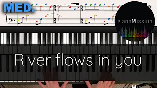 [Real Piano Tutorial] RIVER FLOWS IN YOU_YIRUMA with sheets