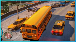 *CRAZY* School Bus Crashes Ep.2 – GTA 4