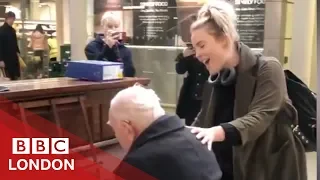 The heart-warming moment a piano player was surprised at St Pancras - BBC London