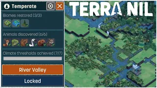 Terra Nil Full Gameplay Part 1: Temperate Region + All Animals Discovered
