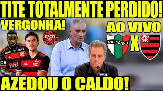 VERGONHA! TORCIDA REVOLTADA! PÓS JOGO PALESTINO X FLAMENGO AO VIVO! ANALISE TÁTICA!