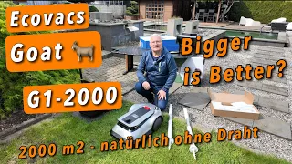 Ecovacs G1 2000 - Kabelloser Mähroboter mit 2000 m2 Mähleistung - Wie gut navigiert er?