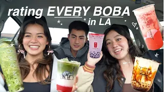 Trying *EVERY BOBA SHOP* in LA!!! (rating boba for a week!)