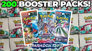 200 Pokemon Paradox Rift Booster Pack OPENING!