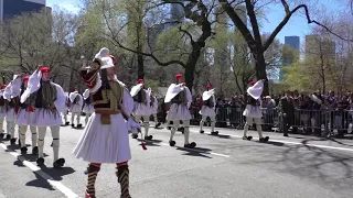 Greek Independence Day Parade~2018~NYC~Evzones March Up 5th Ave~NYCParadelife