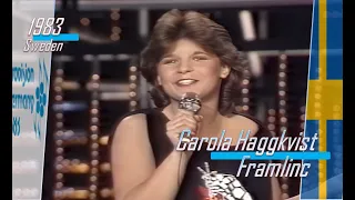 eurovision 1983 Sweden 🇸🇪 Carola Häggkvist - Främling ᴴᴰ