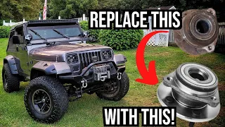 Jeep Wrangler - Wheel Hub Bearing Replacement! YJ, TJ, and JKs - Install for ALL Wranglers 07 - 18!