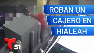 Video capta robo armado en un cajero de Hialeah