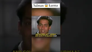 Salman Khan Untold Karma story #shorts #bollywood #salmankhan #govinda #story #shorts