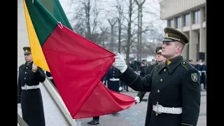 Iškilminga Lietuvos vėliavos pakėlimo ceremonija Nepriklausomybės aikštėje