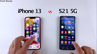 iPhone 13 vs S21 5G | SPEED TEST