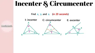 Geometry - HOW TO: Incenter & Circumcenter