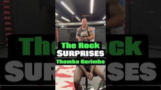 Dwayne Johnson 😭 Surprises UFC Fighter Themba Gorimbo: Unforgettable Moment #shorts #ufc