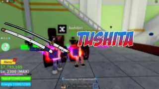 how to GET the TUSHITA in blox fruits in spanish