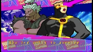 Marvel Super Heroes VS Street Fighter - Cyclops/Akuma - Expert Difficulty Playthrough