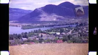 Panorama of Kamloops, British Columbia, 1954