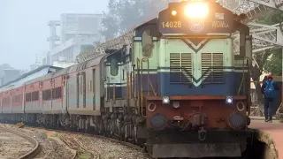 [4K] A ride behind SWR's "KJM WDM 3A Twins"😍: Pure ALCo Chugging Sounds PART - 2 | INDIAN RAILWAYS