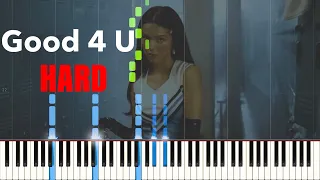 Olivia Rodrigo - Good 4 U - HARD Piano Solo Tutorial (Sheet Music Available)