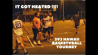3V3 BIG TOURNEY HAWAII BASKETBAL IT GOT HEATED FIGHT BROKE OUT #hawaii #basketball #trashtalk