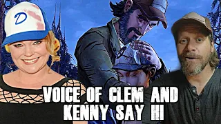 CLEMENTINE AND KENNY VOICE ACTORS SHOUT ME OUT (The Walking Dead) #shorts