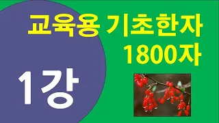 기초한자 1800자 #제1강