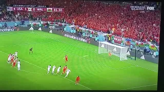 Wales Goal on Penalty kick against USA