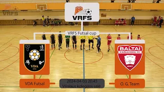 VRFS Futsal taurės finalas. „VDA Futsal“ – „O.G. Kaišiadorys“ (2023-04-03)