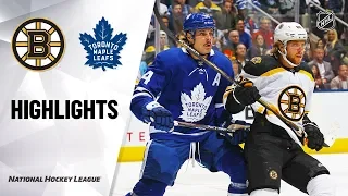 NHL Highlights | Bruins @ Maple Leafs 10/19/19