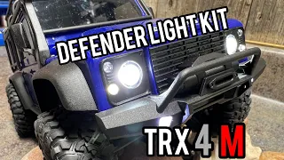 Traxxas TRX4M Defender light kit install trx 9784