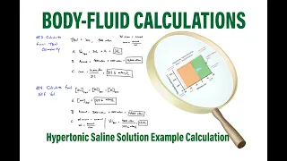 Body-Fluid Calculations:  How to perform fluid-therapy calculations with complete example