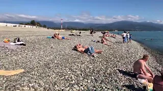 Имеретинский Пляж Сочи 2019. Октябрь 🏖