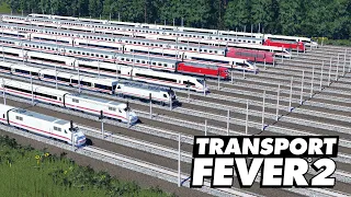 Transport Fever 2 Rennen | 🚆 ICE vs Intercity 🚆 German High Speed Race