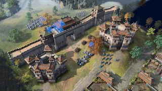 Age of Empires 4 - 3v3 COLOSSAL TUG OF WAR | Multiplayer Gameplay