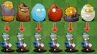 PvZ 2 Challenge - All Defense & Other Plants VS Zcorp Chair Racer Zombie!