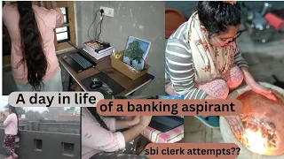 A day in life of a banking aspirant.Sbi clerk attempts? Study vlog#studyvlogs#aspirantlife#sbiclerk