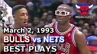 March 2, 1993 Bulls vs Nets HD highlights