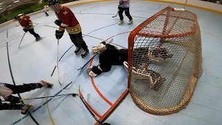 INSANE ROLLER HOCKEY GOAL?! *GOPRO HOCKEY*