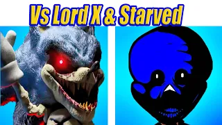 Friday Night Funkin' VS Lord X & Starved Squidward (Sonic.EXE/FNF/Mod)