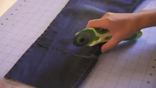 A DIY Recycled Jean Quilt