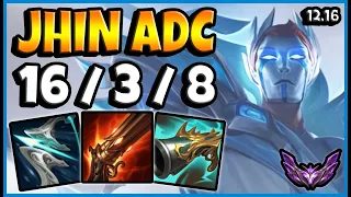 Jhin ADC vs Ashe / Korea Master / Patch 12.16 / Season 12 [ 16 / 3 / 8 ] ✅