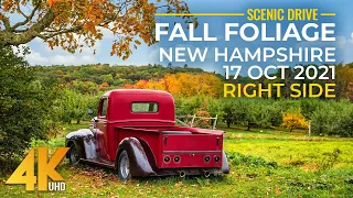 4K Autumn Scenic Roads of New Hampshire - Amazing Fall Foliage Season in New England - Part 2 (R/S)