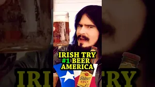 Irish People Try America's No. 1 Beer - SHINER TEXAS @LeatherJacketGuy #Shorts