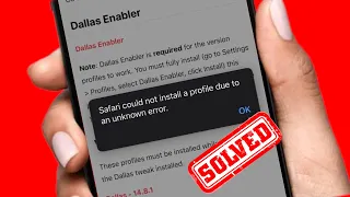 How to fix safari could not install a profile due to an unknown error 2024 / in iPhone & iPad