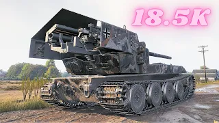 18.5K Damage with Waffenträger auf E 100  & WT auf E 100 World of Tanks, XX WoT Replays tank battle