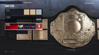 WWE 2K24 | Create a Championship | WCW Gold | Xbox Series X