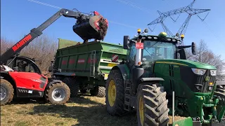 ÉPANDAGE DE FUMIER 2022/JOHN DEERE 6250R 🟢🤩